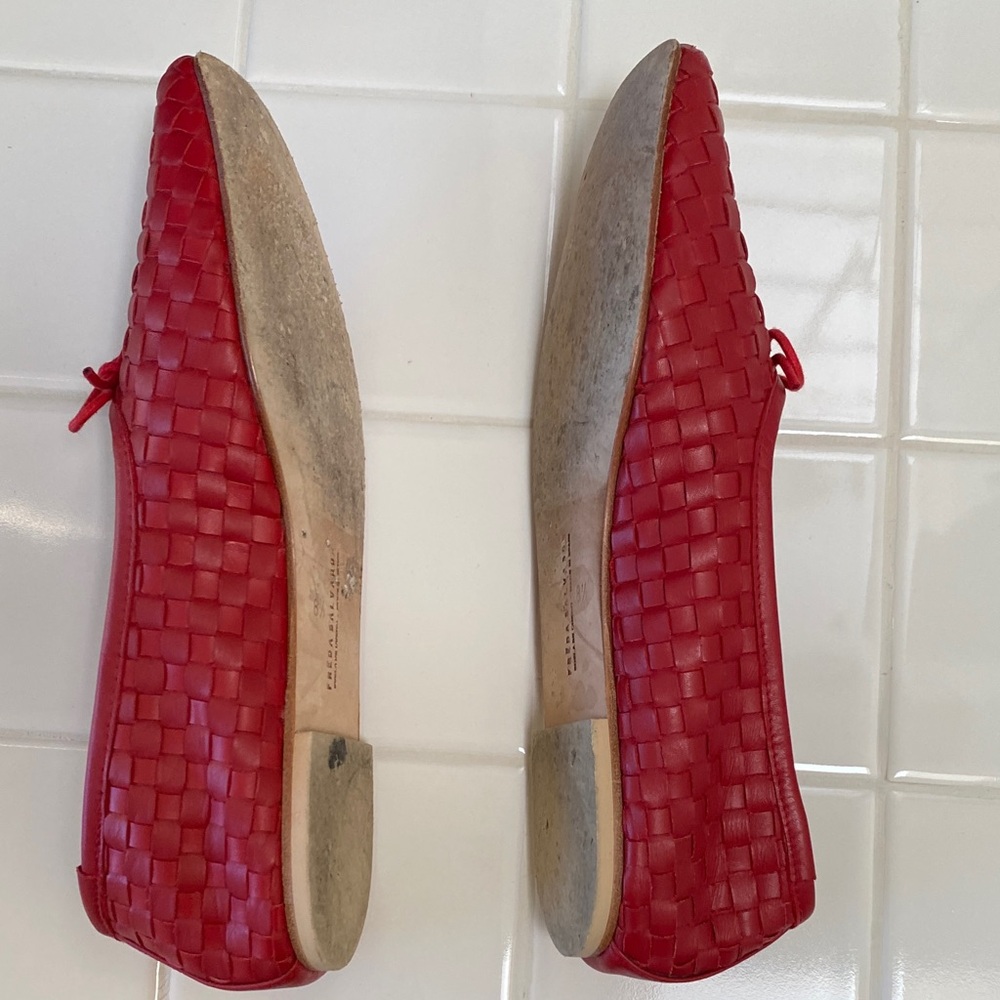 Freda Salvador Red Jada Flats - Picture 4 of 6